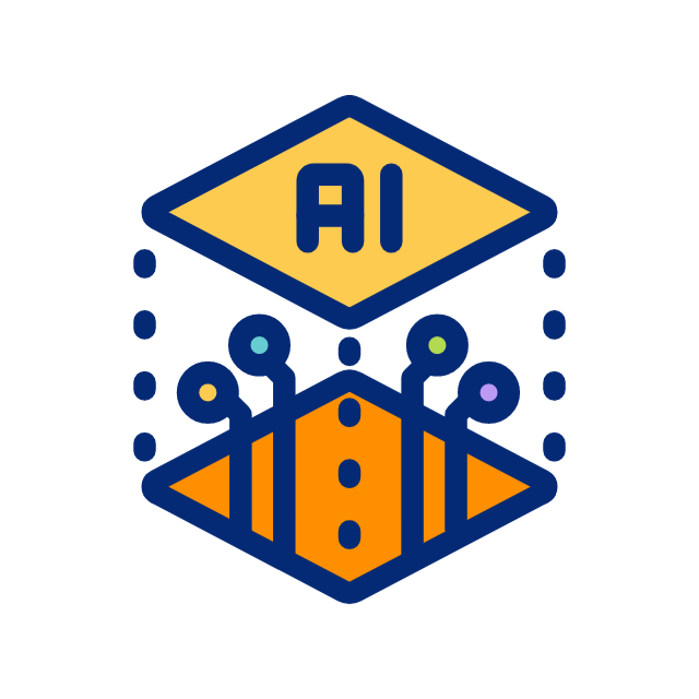Artificial intelligence icon animation
